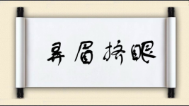 弄眉挤眼图片