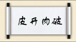 皮开肉破图片