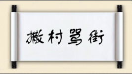 撒村骂街图片