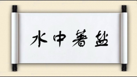 水中著盐图片