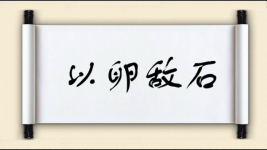 以卵敌石图片