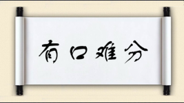 有口难分图片