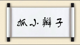 抓小辫子图片