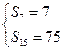 (12分)设{an}是等差数列,Sn为数列{an}的前 n项和,已知 S7=7,S15=75,Tn为数列{}的前 n项和,求 Tn (12分)设{an}是等差数列,Sn为数列{an}的前 n项和,已知 S7=7,S15=75,Tn为数列{}的前 n项和,求 Tn