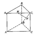如图,在直三棱柱ABC—A1B1C1中,∠ABC=90°,AB=BC=AA1=2,M、N分别是A1C1、BC1的中点.求证:BC1⊥平面A1B1C;(II 如图,在直三棱柱ABC—A1B1C1中,∠ABC=90°,AB=BC=AA1=2,M、N分别是A1C1、BC1的中点.求证:BC1⊥平面A1B1C;(II