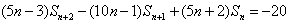 设数列{an}的前n项和为Sn,已知a1=1,a2=6,a3=11,且Sn+1-Sn=An+B,n=1,2,3,…,其中A,B为常 设数列{an}的前n项和为Sn,已知a1=1,a2=6,a3=11,且Sn+1-Sn=An+B,n=1,2,3,…,其中A,B为常