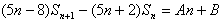 设数列{an}的前n项和为Sn,已知a1=1,a2=6,a3=11,且Sn+1-Sn=An+B,n=1,2,3,…,其中A,B为常 设数列{an}的前n项和为Sn,已知a1=1,a2=6,a3=11,且Sn+1-Sn=An+B,n=1,2,3,…,其中A,B为常