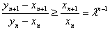 已知数列{xn}、{yn}满足x1=x2=1,y1=y2=2,并且,若x1、x3、x5成等比数列,求参数λ 已知数列{xn}、{yn}满足x1=x2=1,y1=y2=2,并且,若x1、x3、x5成等比数列,求参数λ