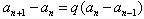 在数列{an}中,a1=1,a2=2,且an+1=an-qan-1,设bn=an+1-an,证明{bn 在数列{an}中,a1=1,a2=2,且an+1=an-qan-1,设bn=an+1-an,证明{bn