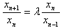 已知数列{x}满足x1=x2=1,并且若x1、x3、x5成等比数列,求参数λ的值;设0<λ<1,常 已知数列{x}满足x1=x2=1,并且若x1、x3、x5成等比数列,求参数λ的值;设0<λ<1,常