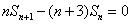 在数列{an}与{bn}中,a1=1,b1=4,数列{an}的前n项和Sn满足nSn+1-(n+3)Sn=0,2an+1为bn与bn+1的等比中项,n∈N 在数列{an}与{bn}中,a1=1,b1=4,数列{an}的前n项和Sn满足nSn+1-(n+3)Sn=0,2an+1为bn与bn+1的等比中项,n∈N