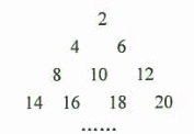 已知数列{ an }的通项公式为an =2n(nN*),把数列{an}的各项排列成如图所示的三角形数阵:记M(s,t)表示该数阵中第s行的第t个数,则数阵中的偶 已知数列{ an }的通项公式为an =2n(nN*),把数列{an}的各项排列成如图所示的三角形数阵:记M(s,t)表示该数阵中第s行的第t个数,则数阵中的偶