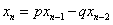 设p,q为实数,α,β是方程x2-px+q=0的两个实根,数列{xn}满足x1=p,x2=p2-q,xn=pxn-1-qxn-2,(1 设p,q为实数,α,β是方程x2-px+q=0的两个实根,数列{xn}满足x1=p,x2=p2-q,xn=pxn-1-qxn-2,(1