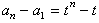 已知数列{an}中,a1=t,a2=t2,且an+1=an-tan-1, 若t≠1,求证:数列{an+1-an}是等比 已知数列{an}中,a1=t,a2=t2,且an+1=an-tan-1, 若t≠1,求证:数列{an+1-an}是等比