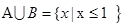 已知全集U=R,集合,B=,则A∪B=A.B.C.D. 已知全集U=R,集合,B=,则A∪B=A.B.C.D.
