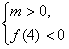 关于x的方程mx2+2(m+3)x+2m+14=0有两实根,且一个大于4,一个小于4,求m的取值范围。 关于x的方程mx2+2(m+3)x+2m+14=0有两实根,且一个大于4,一个小于4,求m的取值范围。