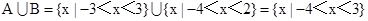 设集合A={x|x2<9},B={x|<0}.求集合A∩B;若不等式2x2+ax+b<0的解集为A∪B,求a,b的值. 设集合A={x|x2<9},B={x|<0}.求集合A∩B;若不等式2x2+ax+b<0的解集为A∪B,求a,b的值.
