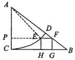 在△ABC中,∠C = 90o ,BC = 1.以A为圆心,AC为半径画弧交AB于D,在由弧CD与直线段BD、BC所围成的范围内作内接正方形 在△ABC中,∠C = 90o ,BC = 1.以A为圆心,AC为半径画弧交AB于D,在由弧CD与直线段BD、BC所围成的范围内作内接正方形