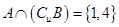设集合U={1,2,3,4,5},A={1,2,4},B={2},则A∩(B)等于A.{1,2,3,4,5} B.{1,4} C.{1,2,4} D.{3,5} 设集合U={1,2,3,4,5},A={1,2,4},B={2},则A∩(B)等于A.{1,2,3,4,5} B.{1,4} C.{1,2,4} D.{3,5}