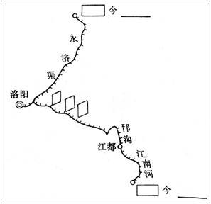 看图,阅读材料,结合所学知识,回答问题:材料一“千里长河一旦开,亡隋波浪九天来。锦帆未落干戈起,惆怅龙舟更不回。”——《汴水》胡曾材料二“尽道 看图,阅读材料,结合所学知识,回答问题:材料一“千里长河一旦开,亡隋波浪九天来。锦帆未落干戈起,惆怅龙舟更不回。”——《汴水》胡曾材料二“尽道