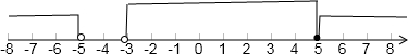 已知集合M={x|-3<x≤5},N={x|x<-5或x>5},M∪N等于A.{x|-5<x<5}B.{x|x<-5或x>-3}C.{x|-3<x≤5}
