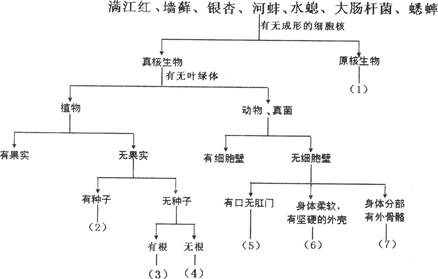 请按照提示,对下列生物进行分类,将对应的生物写在下面横线上: 请按照提示,对下列生物进行分类,将对应的生物写在下面横线上: