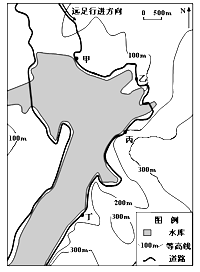 图为我国某中学2013年11月23日举行的学生“远足”活动部分路线图,回答下列小题。该日上午7点30分至9点之间,学生欢快地行走在图中甲至丁路段,关于他们在图中 图为我国某中学2013年11月23日举行的学生“远足”活动部分路线图,回答下列小题。该日上午7点30分至9点之间,学生欢快地行走在图中甲至丁路段,关于他们在图中