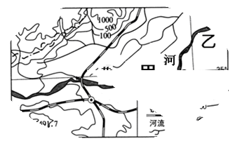 小题1:该地区的地势特征是________,图中甲、乙两处可能发生凌汛的河段是________。小题2:简述甲河段的水文特征。小题3 小题1:该地区的地势特征是________,图中甲、乙两处可能发生凌汛的河段是________。小题2:简述甲河段的水文特征。小题3