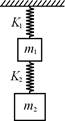 如图所示,两根相同的轻弹簧L1、L2,劲度系数分别为K1=600N/m,K2=500N/m,悬挂重物的质量分别为m1=2kg和m2=4kg,若不计弹簧质 如图所示,两根相同的轻弹簧L1、L2,劲度系数分别为K1=600N/m,K2=500N/m,悬挂重物的质量分别为m1=2kg和m2=4kg,若不计弹簧质