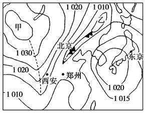 读北半球某地海平面等压线分布图,回答问题。(8分)(1)从气压状况看,甲处为________;从气流分布状况看,乙处为________。(4分)(2)此时,西安 读北半球某地海平面等压线分布图,回答问题。(8分)(1)从气压状况看,甲处为________;从气流分布状况看,乙处为________。(4分)(2)此时,西安