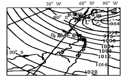 2012年11月5日,中国极地考船“雪龙号”从广州出发,开启中国第29次南极考察之旅,将于2013年4月返回上海。图为一月份南极附近海平面平均气压分布图,读图完 2012年11月5日,中国极地考船“雪龙号”从广州出发,开启中国第29次南极考察之旅,将于2013年4月返回上海。图为一月份南极附近海平面平均气压分布图,读图完
