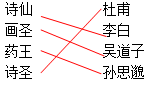 诗仙 杜甫 画圣 李白 药王 吴道子 诗圣 孙思邈 诗仙 杜甫 画圣 李白 药王 吴道子 诗圣 孙思邈