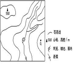 图示意某小区域地形。图中等高距为100米,瀑布的落差为72米。据此完成题。小题1:Q地的海拔可能为A.90米B.230米C.340米D.420米小题2:桥梁附近 图示意某小区域地形。图中等高距为100米,瀑布的落差为72米。据此完成题。小题1:Q地的海拔可能为A.90米B.230米C.340米D.420米小题2:桥梁附近