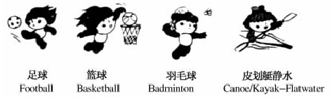 (创新题)举世瞩目的第29届奥运会于2008年8月8日在北京“鸟巢”体育馆开幕,奥运会吉祥物“福娃”活泼可爱,下图是福娃在几个项目中的运动形象,下列几种说法正确 (创新题)举世瞩目的第29届奥运会于2008年8月8日在北京“鸟巢”体育馆开幕,奥运会吉祥物“福娃”活泼可爱,下图是福娃在几个项目中的运动形象,下列几种说法正确
