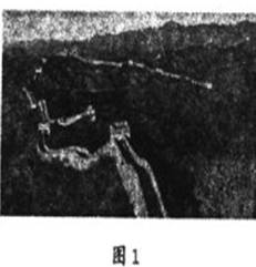 “因地形,用险制塞”是修筑长城的一条重要经验,如图1(某段长城的景观照片)。结合相关知识,完成下列各题。小题1:若图2所示地区有古长城经过,你认为最可能的位置是 “因地形,用险制塞”是修筑长城的一条重要经验,如图1(某段长城的景观照片)。结合相关知识,完成下列各题。小题1:若图2所示地区有古长城经过,你认为最可能的位置是