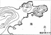 下列四幅图中能显示等高线图中入海河流分布的是 下列四幅图中能显示等高线图中入海河流分布的是
