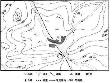 下图为“我国南方某区域等高线地形图”,回答下列问题。描述图示区域内的地形、地势特征。AB河段的河流流向为。 C处陡崖的相对高度是。 下图为“我国南方某区域等高线地形图”,回答下列问题。描述图示区域内的地形、地势特征。AB河段的河流流向为。 C处陡崖的相对高度是。
