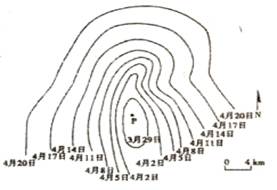 图为某平原地区土壤表层解冻起始日期的等值线图。完成问题。小题1: 推测P地属于A.草原区B.森林区C.都市区D.农耕区小题2: 图示区域可能位于A.巴西B.印度 图为某平原地区土壤表层解冻起始日期的等值线图。完成问题。小题1: 推测P地属于A.草原区B.森林区C.都市区D.农耕区小题2: 图示区域可能位于A.巴西B.印度