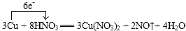 已知铜在常温下能被稀硝酸溶解,其反应的化学方程式如下:3Cu+8HNO3══3Cu(NO3)2+2NO↑+4H2O用单线桥法分析上述反应。__ 已知铜在常温下能被稀硝酸溶解,其反应的化学方程式如下:3Cu+8HNO3══3Cu(NO3)2+2NO↑+4H2O用单线桥法分析上述反应。__