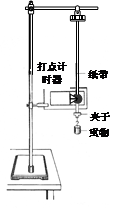 用如右图所示的实验装置验证机械能守恒定律。实验所用的电源为学生电源,输出电压为6V的交流电和直流电两种。质量为0.300kg的重锤从高处由静止开始下落 用如右图所示的实验装置验证机械能守恒定律。实验所用的电源为学生电源,输出电压为6V的交流电和直流电两种。质量为0.300kg的重锤从高处由静止开始下落