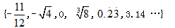 将下列各数填入相应的集合内。-,,-,0,-,,-,,3.14 ①有理数集合{… };②无理数集合{ … };③负实数集合{ … }。 将下列各数填入相应的集合内。-,,-,0,-,,-,,3.14 ①有理数集合{… };②无理数集合{ … };③负实数集合{ … }。