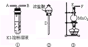 已知:MnO2+4HCl△MnCl2+Cl2↑+2H2O请用下图装置设计一个实验,证明Cl2的氧化性比I2的氧化性强.请回答下列问题:若气流从左到右 魔方格