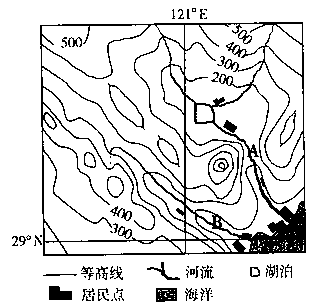 图为某地区等高线地形图,依据图和材料回答下列问题。材料:该地区景观独特,有侏罗纪江南翼龙化石的发现地:山中瀑布美不胜收,峰下江水弯曲:状如“九龙戏珠”。描 图为某地区等高线地形图,依据图和材料回答下列问题。材料:该地区景观独特,有侏罗纪江南翼龙化石的发现地:山中瀑布美不胜收,峰下江水弯曲:状如“九龙戏珠”。描