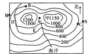 读”我国某地等高线图”,回答下列问题:图中有山顶、山脊、鞍部、陡崖、山谷、小河、陡坡、缓坡等地形,其中,A地是,D地是,B地坡度比C 读”我国某地等高线图”,回答下列问题:图中有山顶、山脊、鞍部、陡崖、山谷、小河、陡坡、缓坡等地形,其中,A地是,D地是,B地坡度比C