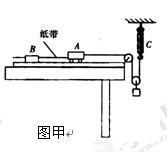 用如图甲所示的实验装置来“探究加速度与力关系”。现使小车A连接纸带后置于水平放置的一端带有定滑轮的足够长的木板上,B为打点计时器、C为弹簧测力计,不计 用如图甲所示的实验装置来“探究加速度与力关系”。现使小车A连接纸带后置于水平放置的一端带有定滑轮的足够长的木板上,B为打点计时器、C为弹簧测力计,不计