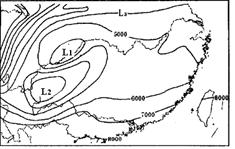 读我国部分地区≥10℃积温等值线图(单位:℃),回答2~3题。2.图中L1、L2所示的积温数可能分别为A.6800、2800 B.7100、2000 C.430 读我国部分地区≥10℃积温等值线图(单位:℃),回答2~3题。2.图中L1、L2所示的积温数可能分别为A.6800、2800 B.7100、2000 C.430