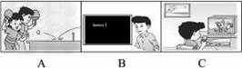 听句子,选出与其相符的图片。( )1.( )2.( )3.( )4.( )5. 听句子,选出与其相符的图片。( )1.( )2.( )3.( )4.( )5.