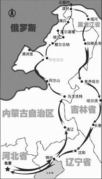 读我国个人组织的某次自驾游线图,回答问题。小题1:自驾游程中看不到下列哪种自然景观A.温带落叶阔叶林B.温带草原C.亚寒带针叶林D.亚热带常绿阔叶林小题2:下列 读我国个人组织的某次自驾游线图,回答问题。小题1:自驾游程中看不到下列哪种自然景观A.温带落叶阔叶林B.温带草原C.亚寒带针叶林D.亚热带常绿阔叶林小题2:下列