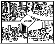 读右图,回答下列问题。图中所反映城市人口过多会出现哪些问题? __________________________________ 读右图,回答下列问题。图中所反映城市人口过多会出现哪些问题? __________________________________