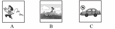 听句子,选择与句子内容相符的图片。句子读一遍。( )1. ( )2. ( )3. ( )4. ( )5. 听句子,选择与句子内容相符的图片。句子读一遍。( )1. ( )2. ( )3. ( )4. ( )5.